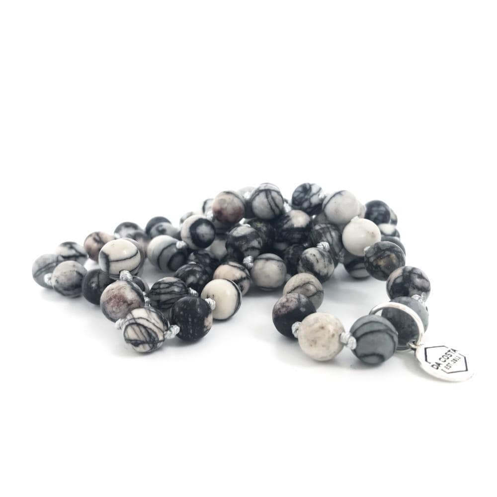 Men's Grey Stone Necklace - Da Costa